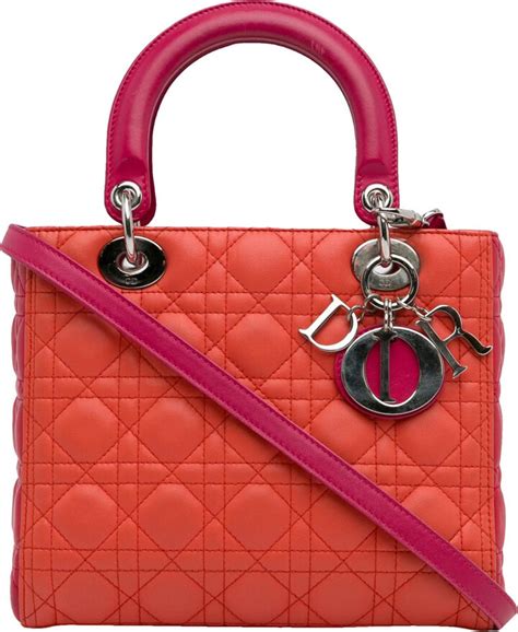 porte monnaie lady dior|lady dior leather tote.